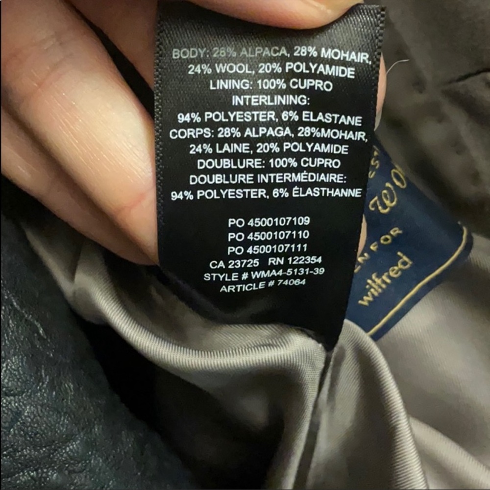 NWT Aritzia Wilfred JULIEN Coat - Picture 6 of 7